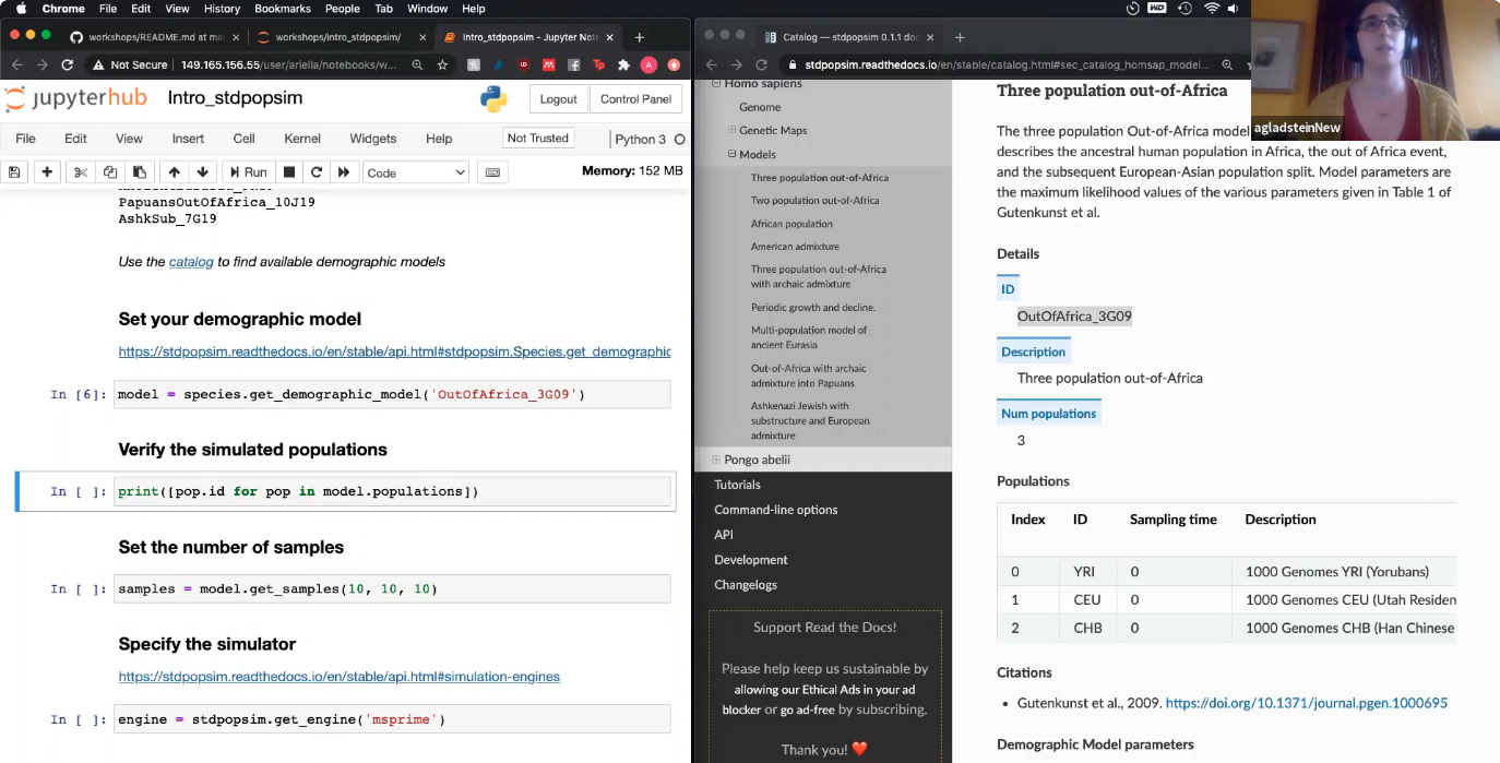Ariella Gladstein giving a workshop